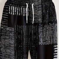 Striped Slim Fit Joggers with Pockets thumbnail 3
