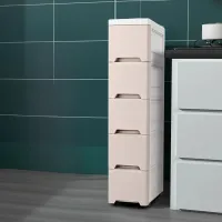 3-Tier Slim Rolling Storage Rack thumbnail 3