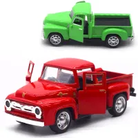 Red Alloy Toy Truck for Kids 2-8 thumbnail 2
