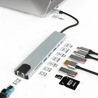 USB C Hub Docking Station with 4K HDMI thumbnail 1