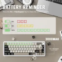 ATTACK SHARK X66 Wireless Mechanical Keyboard thumbnail 5