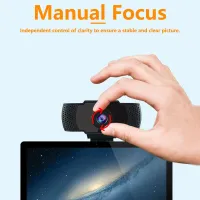 1080P HD Webcam with LED Light & Mic thumbnail 4