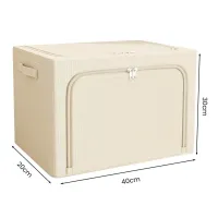 Zippered Foldable Clothes Storage Box thumbnail 2