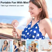 Mini USB Rechargeable Humidifier Fan thumbnail 2