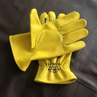 Vintage Skull Leather Motorcycle Gloves thumbnail 3