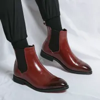 Men's Red Sole Chelsea Boots thumbnail 5
