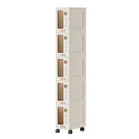 Slim Storage Cabinet with Drawers thumbnail 5