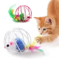 Interactive Mouse in Cage Cat Toy thumbnail 1