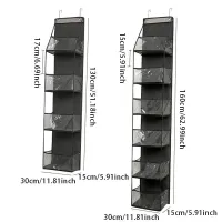 4/6Tier Over The Door Organizer Miscellaneous Clothes Toy Hanging Storage Bag With Mesh Pockets Shelves For Closet Bedroom Dorm thumbnail 6