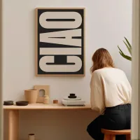 Giao Letters Italian Quote Wall Art thumbnail 2