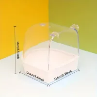 Transparent Bird Bath Tub for Parrots thumbnail 2