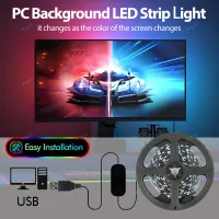 RGBIC USB LED Strip for Monitor Backlight thumbnail 1