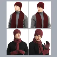 Winter Beanie Scarf Gloves 3-in-1 Set thumbnail 5