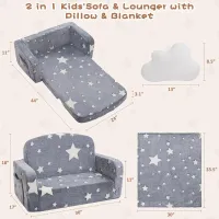 Extra Wide Kids Couch with Glow Features thumbnail 2