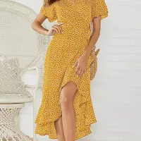 Floral Boho Chiffon Maxi Dress thumbnail 3