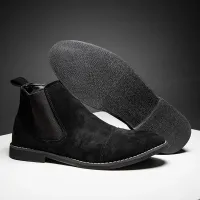 Men's Suede Chelsea Boots Slip-On thumbnail 5