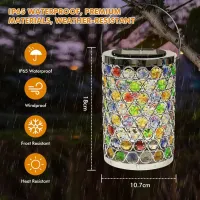 Mosaic Crystal Solar Lanterns thumbnail 3