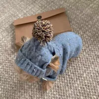 Pet Fleece Sweater Vest with Hat & Scarf Set thumbnail 1