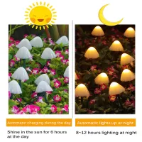 Solar Mushroom LED Garland Lights thumbnail 5