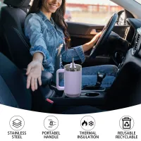 Large Capacity Thermal Tumbler with Handle thumbnail 6