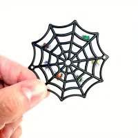 Mini Black Spider Web Halloween Decor thumbnail 5