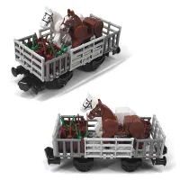 Farm Animal Train Carriage Building Blocks Set thumbnail 2