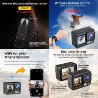 5K Dual Screen Action Camera 30M Waterproof thumbnail 5