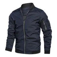 Men's Lightweight Zip-Up Windbreaker Jacket thumbnail 3