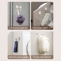 4-Pack Heavy Duty Adhesive Wall Hooks thumbnail 6