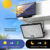 Solar Motion Sensor Security Lights thumbnail 2