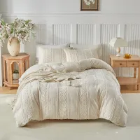 Beige Boho Duvet Cover Set Full/Queen thumbnail 1