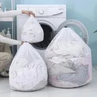 Drawstring Mesh Laundry Wash Bags thumbnail 1
