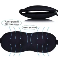 3D Sleep Mask Soft Portable Blindfold thumbnail 3