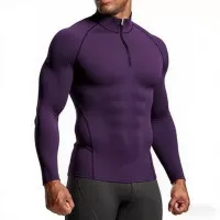 Men's Slim Fit Compression Gym Shirt thumbnail 3