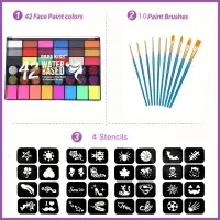 42 Color Neon Face & Body Paint Set thumbnail 2