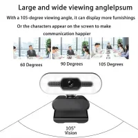 HD Webcam with Mic & Light thumbnail 5