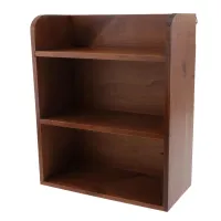 3-Tier Solid Wood Wall Shelf Organizer thumbnail 2