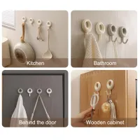 4-Pack Heavy Duty Adhesive Hooks thumbnail 4