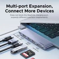 UGREEN 6-in-2 USB-C Hub for MacBook thumbnail 2