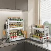 Multi-Tier Stainless Steel Spice Rack thumbnail 6