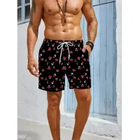 3D Leopard Camo Quick Dry Beach Shorts thumbnail 4