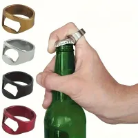 Stainless Steel Bottle Opener Ring (2-Pack) thumbnail 2