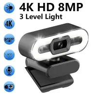 HD Webcam with Mic & Light thumbnail 3