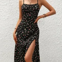 Floral Boho Summer Beach Dress thumbnail 1