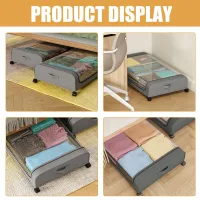 4-Wheel Under Bed Storage Organizer thumbnail 2