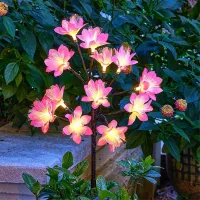 Peach Blossom Solar Garden Lights thumbnail 4