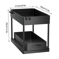 2-Tier Under Sink Sliding Organizer thumbnail 5