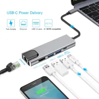 5-in-1 USB C Hub with 4K HDMI & Ethernet thumbnail 3