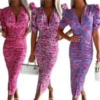 Floral Print Midi Summer Dress thumbnail 6