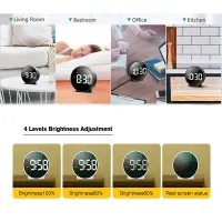 LED Digital Alarm Clock Dual Time Display thumbnail 5